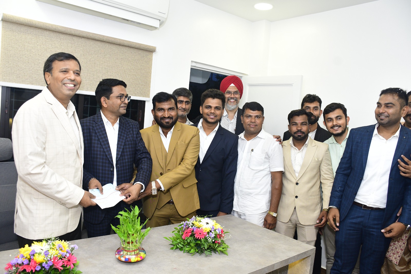 Clients and Tirumauli Developers team during property discussion